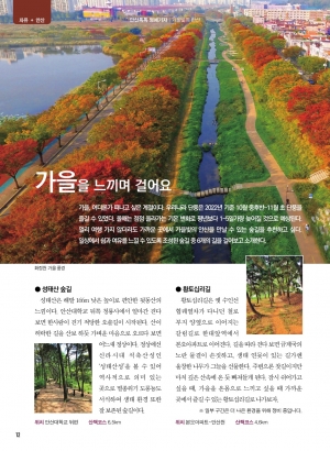 가을을 느끼며 걸어요