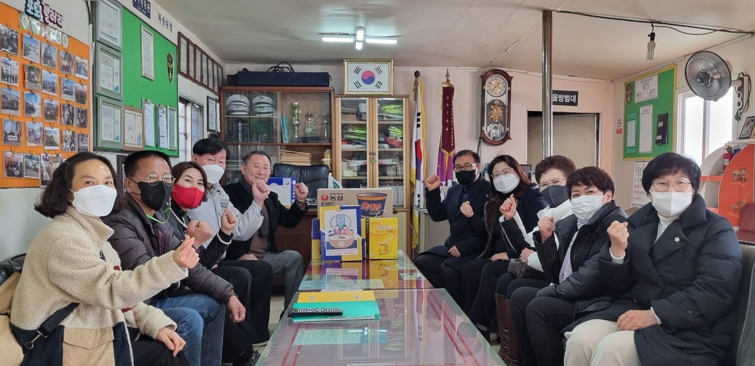 안산시 고잔동, 설맞이 관내 경로당 및 자율방범대 위문 방문