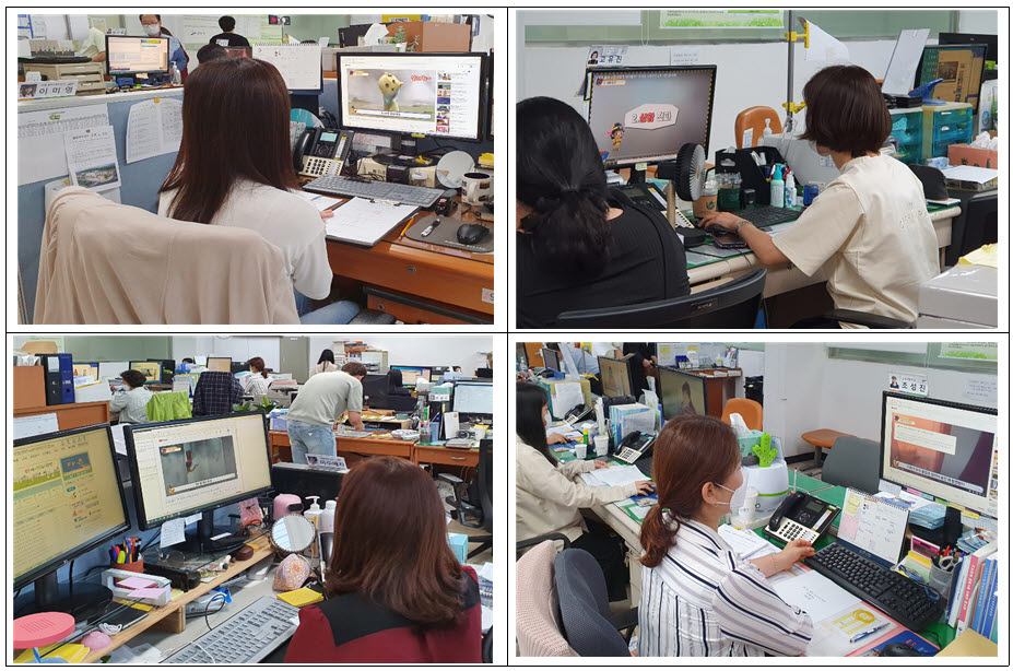 안산시 고잔동 행정복지센터, 합동소방훈련 실시