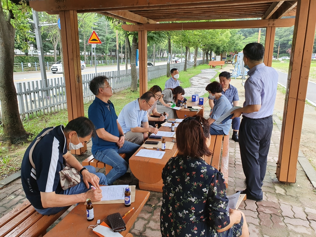 중앙동 행정복지센터, 당곡운동장 및 중앙공원 주민 불편사항 현장점검 나서