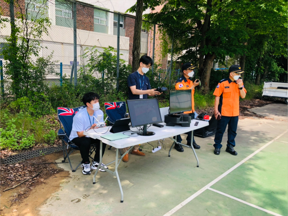 안산시, 산단 유해화학물질 누출사고 합동훈련 드론 지원