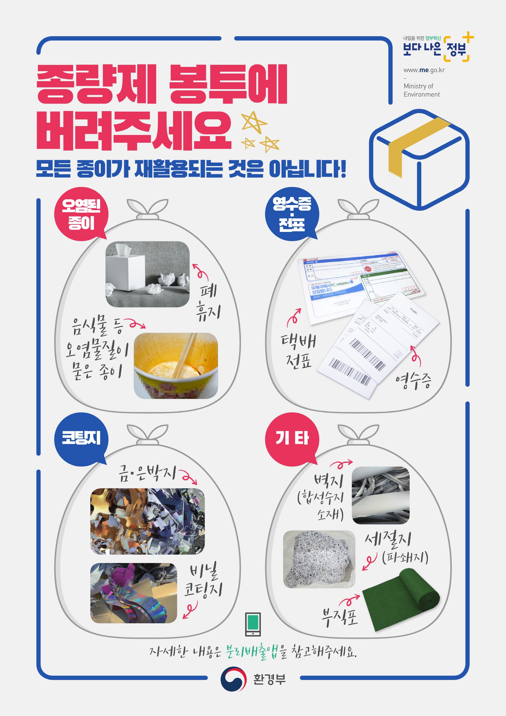 안산시, 올바른 종이류 분리배출 요령 홍보 강화