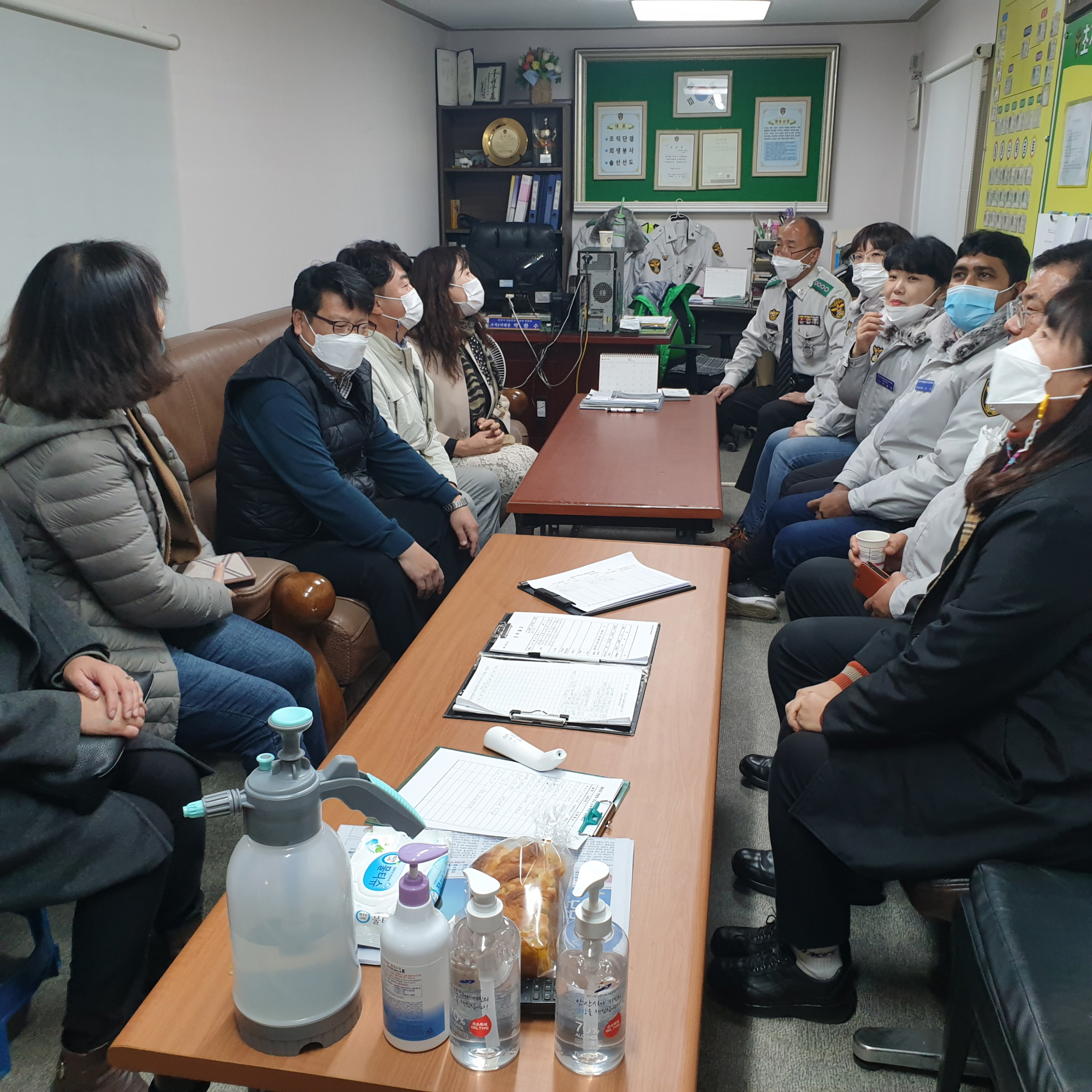 안산시 초지동 관내 자율방범대 격려 방문