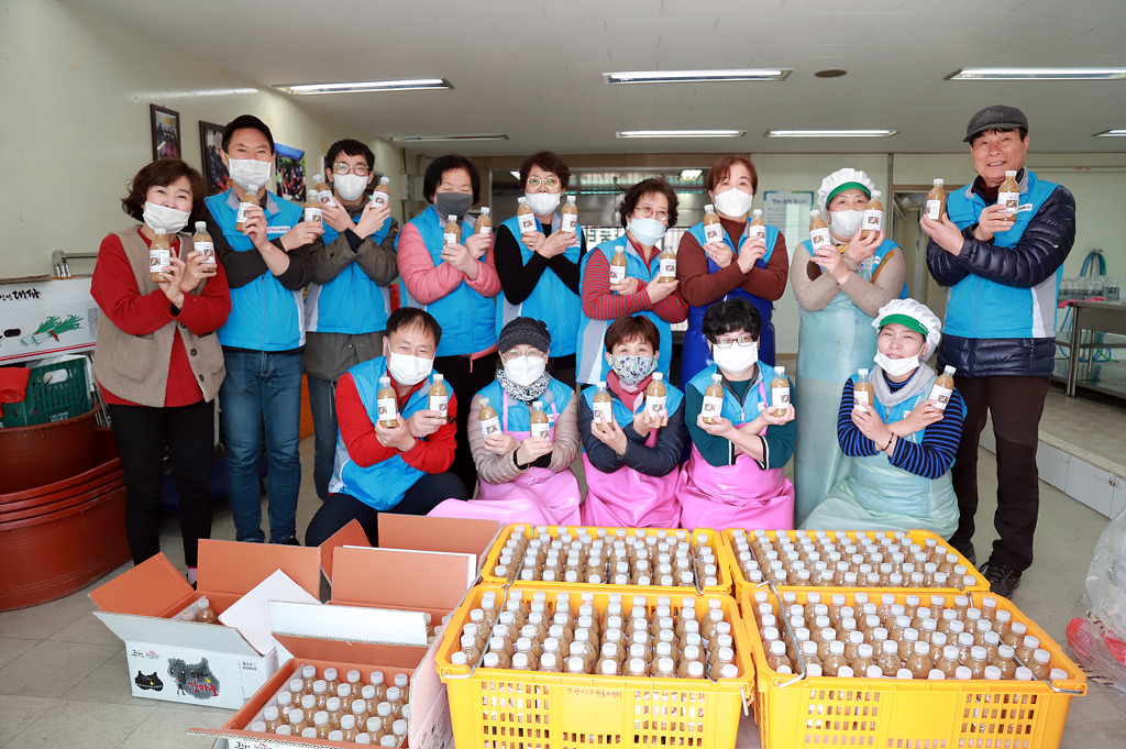 안산시자원봉사센터, 코로나19 예방 위해 수제 생강청 지원 나서