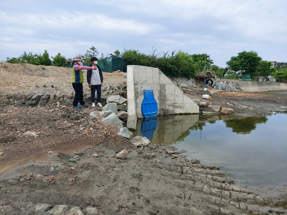 안산 단원구 대부도 ‘유리섬마을’ 배수 불량 해결
