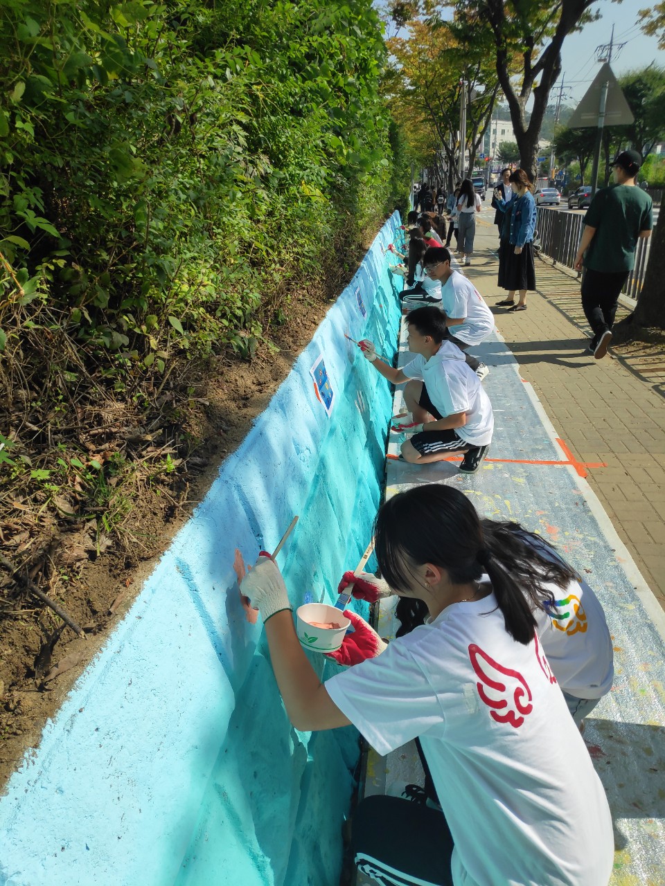 선부2동 선일초등학교 담장 벽화사업 추진