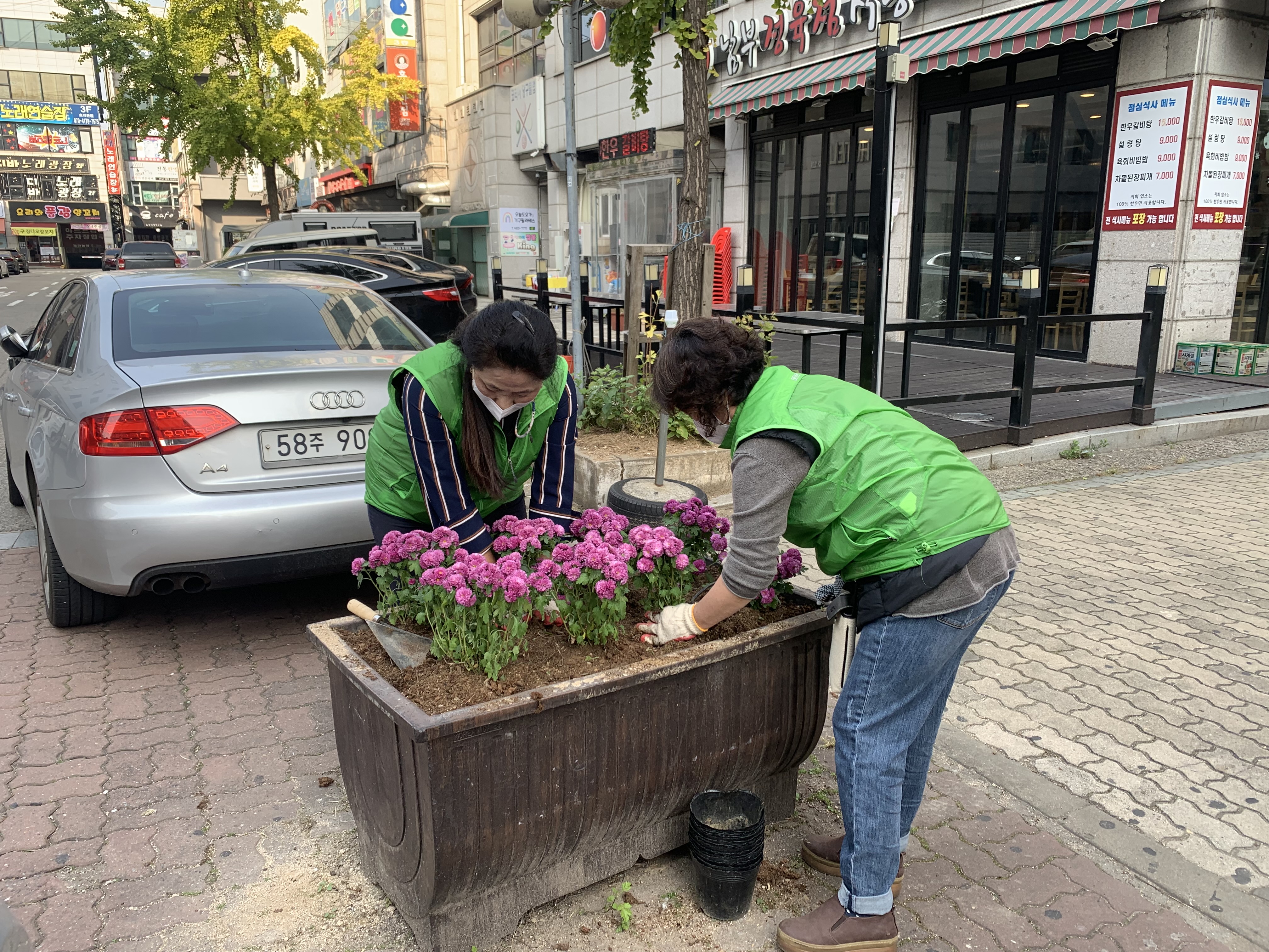 안산시 초지동, 마을 곳곳에 가을꽃 활짝