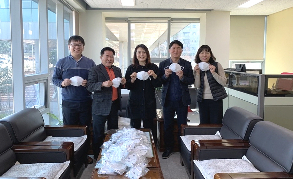 안산시 평생학습관, 안산동에 천마스크 150개 기탁