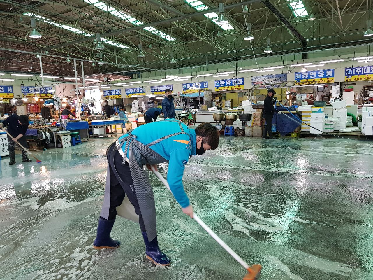 안산시 농수산물도매시장, 코로나19 극복 활력 전파