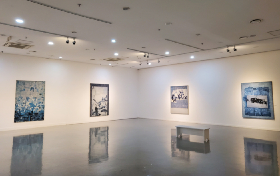 안산시 원로화백 ‘장성순의 블루 시선’ 전시 개최