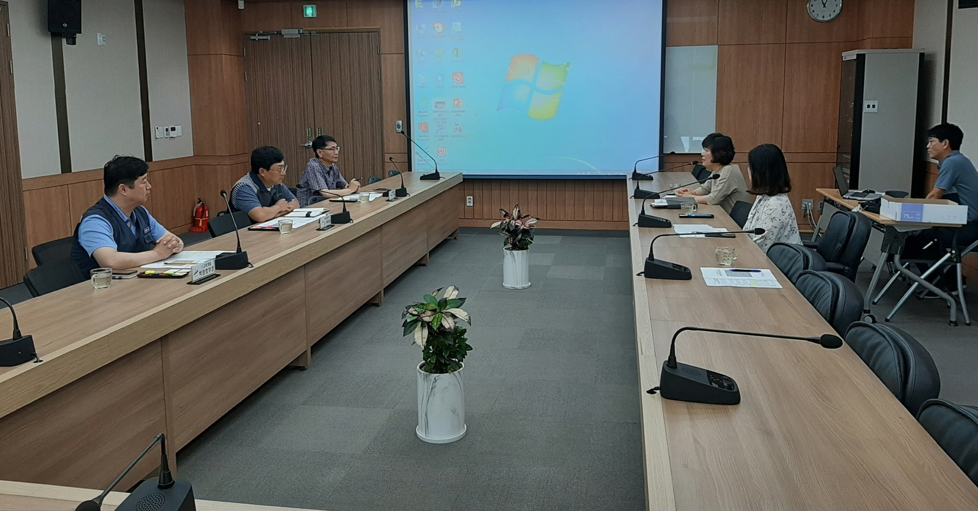 안산시 단원구-사업장간 자율적 살수 협약 간담회 개최