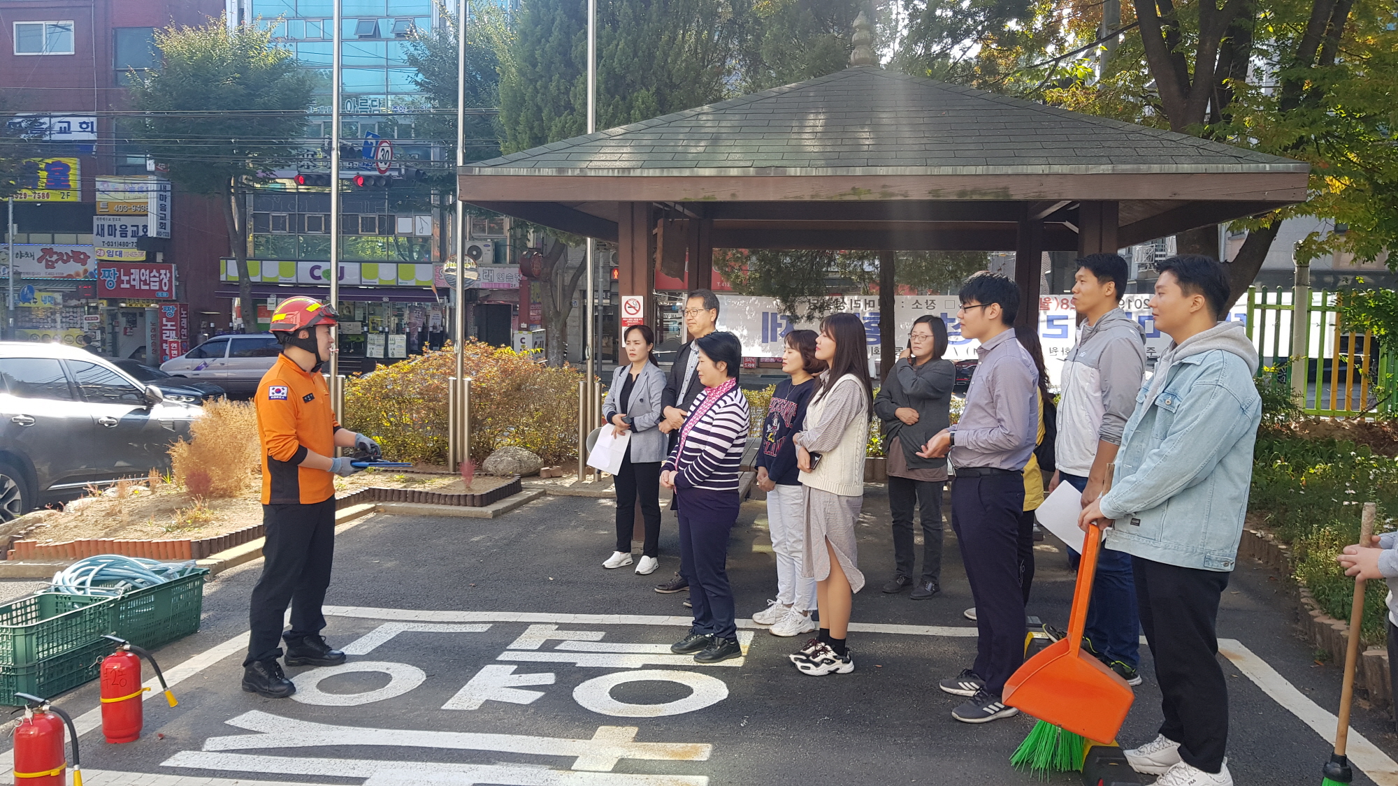 선부2동 행정복지센터 합동 소방훈련 실시