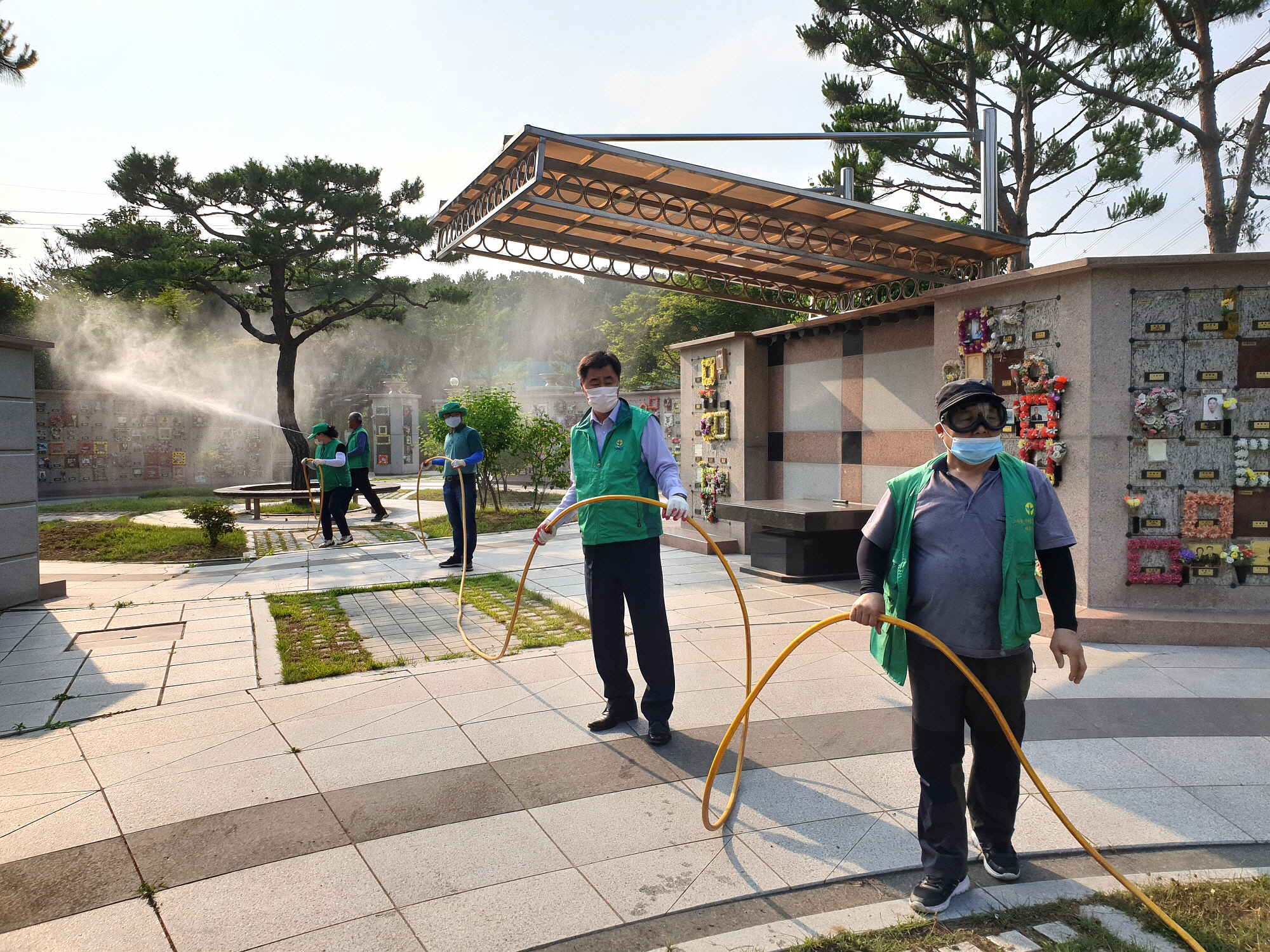 안산시 부곡동 새마을회, 코로나19 13차 방역 실시
