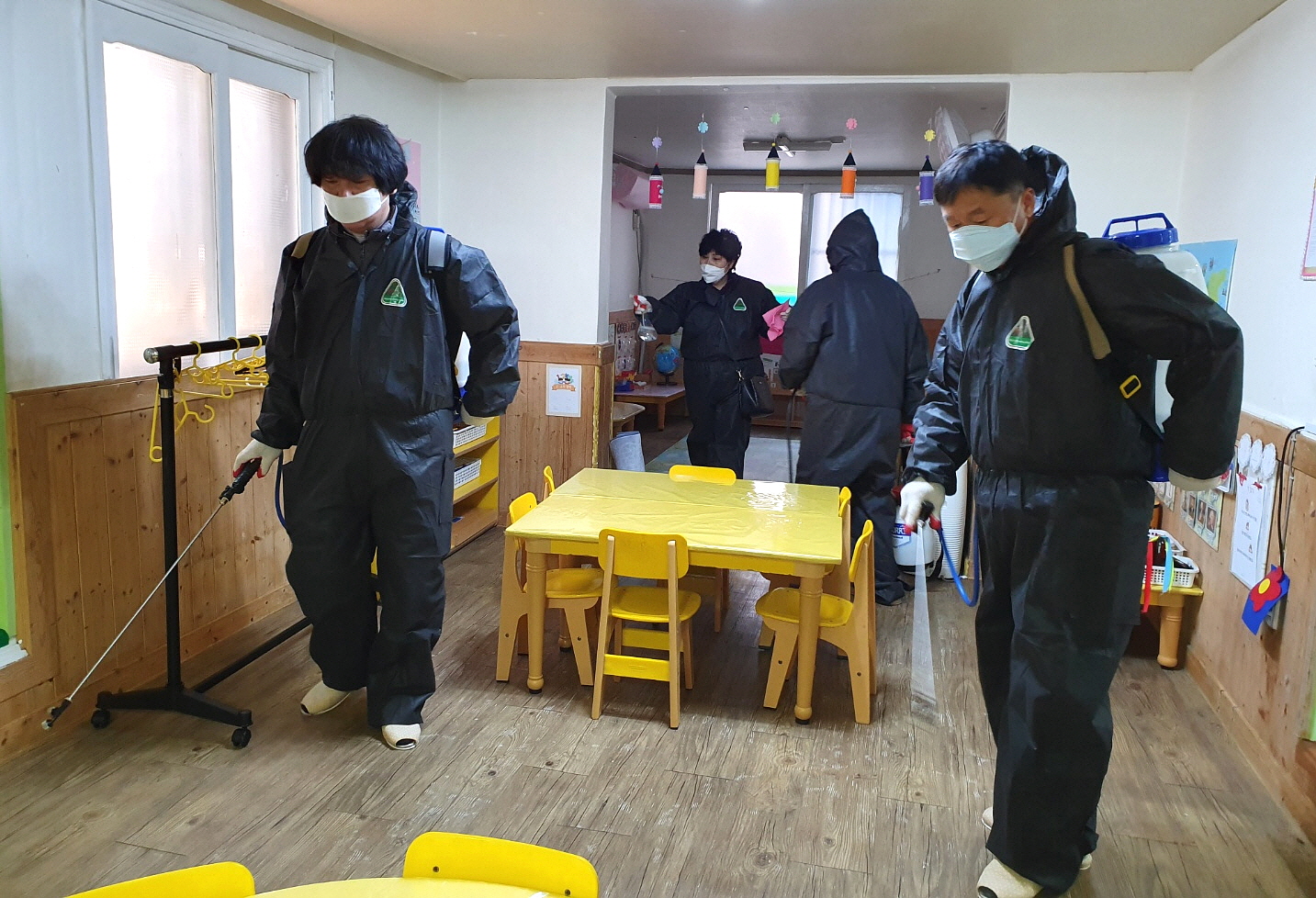 월피동 9개 단체, 코로나19 확산 방지 방역 실시