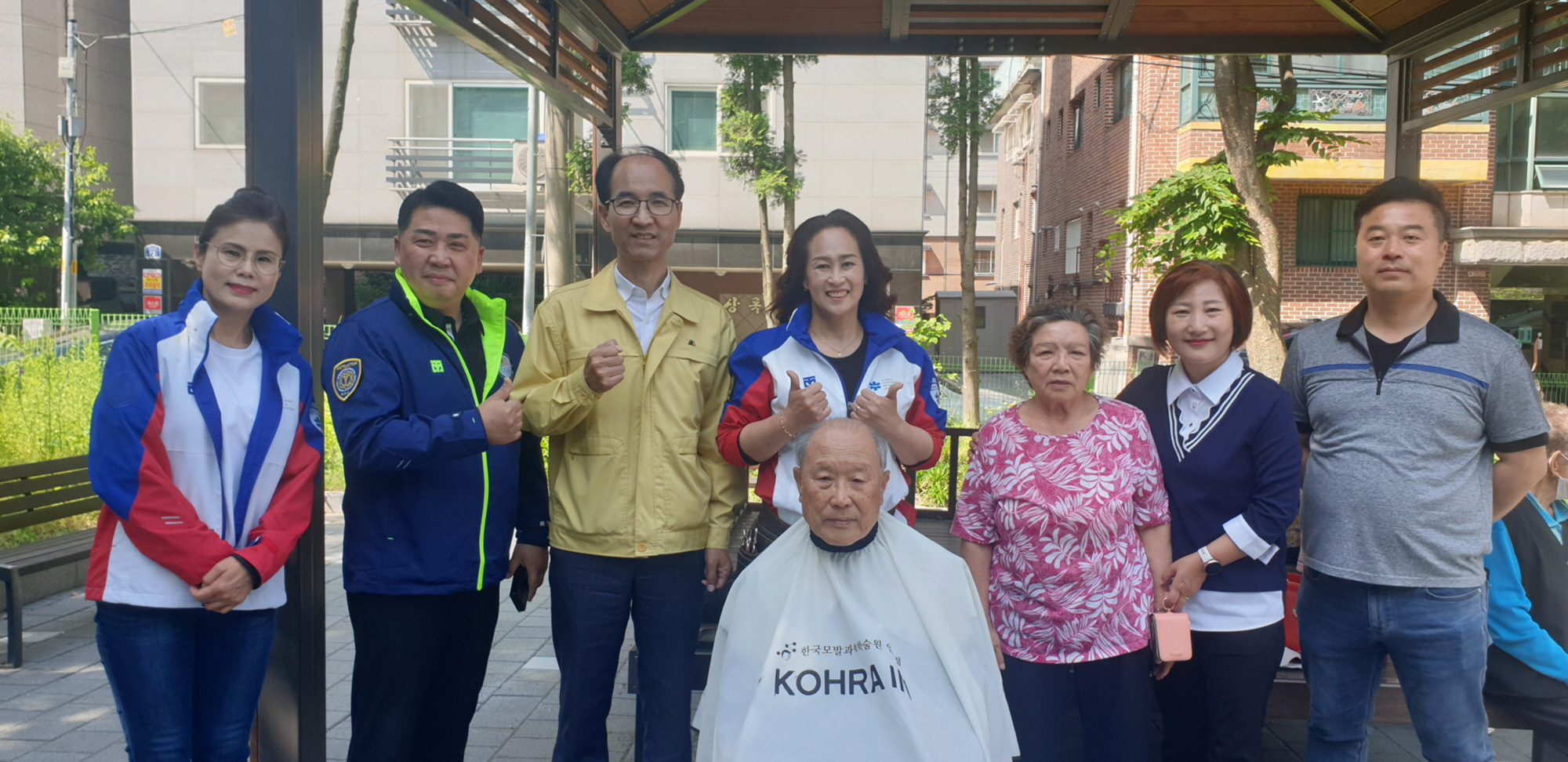 안산시 일동, 어르신들 머리 손질하며 적적한 마음도 어루만져