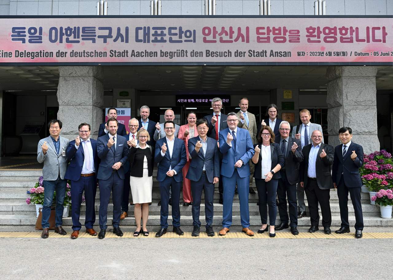 안산시, 독일 아헨특구시 경제협력사절단 맞이 
