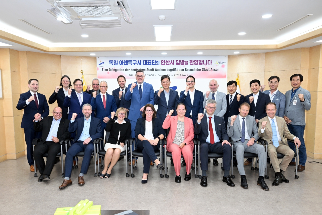 안산시, 독일 아헨특구시 경제협력사절단 맞이 