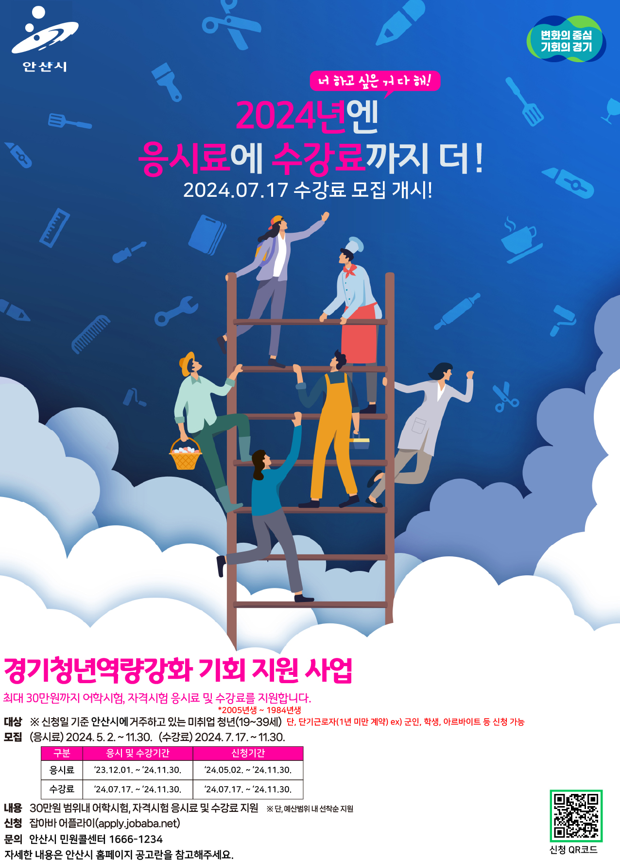 안산시, 경기청년 역량강화 기회 지원 확대… 수강료까지 지원한다