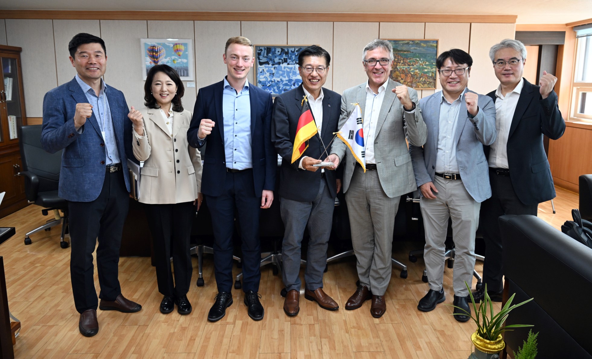 안산시, 獨 아헨공대 토마스 그리스 교수와 미래산업 육성책 논의