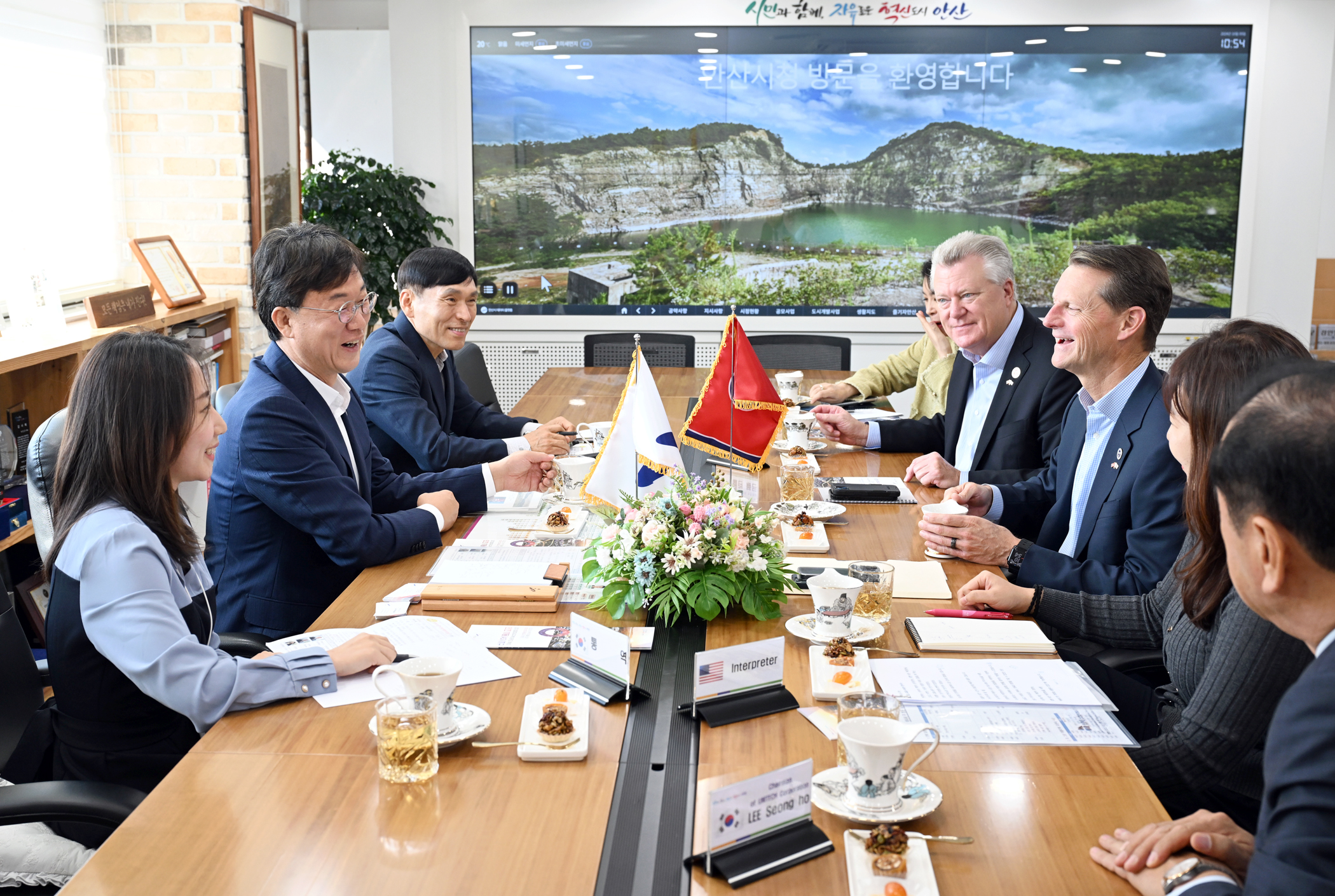 이민근 안산시장, 美 테네시주 경제개발부 장관과 면담… 교류 협력 논의