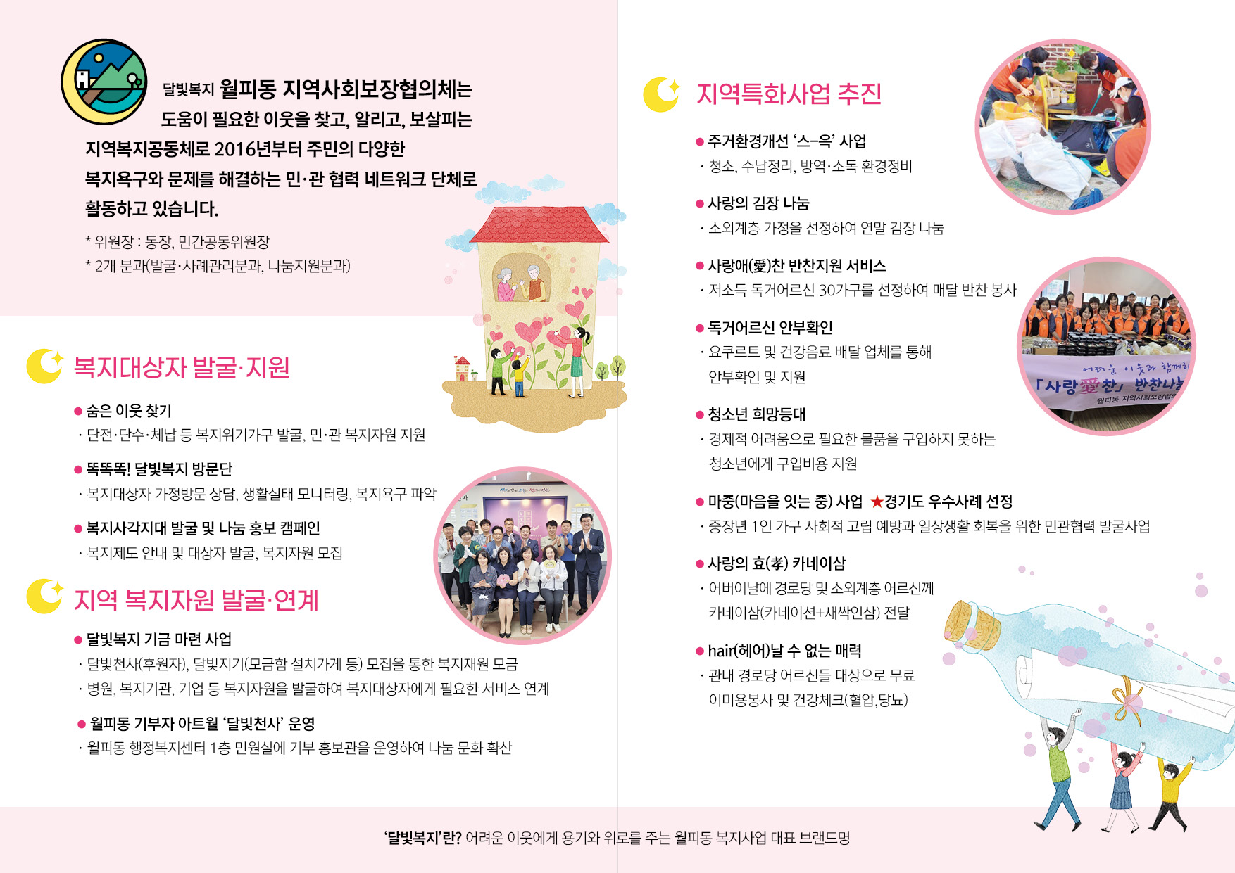 안산시 월피동, 복지 브랜드 개발해 홍보 리플릿 제작·배포