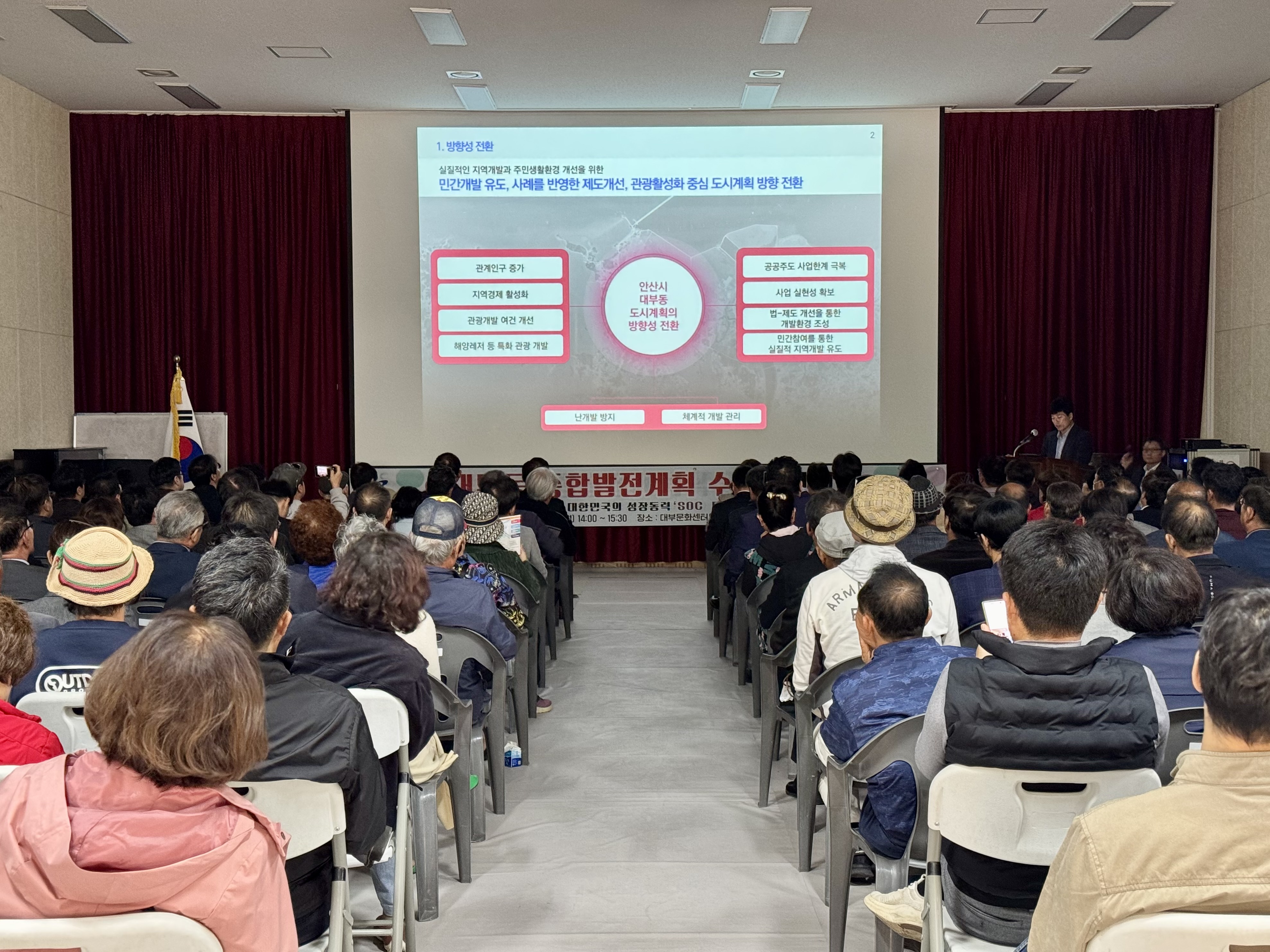 대부동 인구 5만 자족도시로… 안산시 종합발전계획 수립보고회 개최