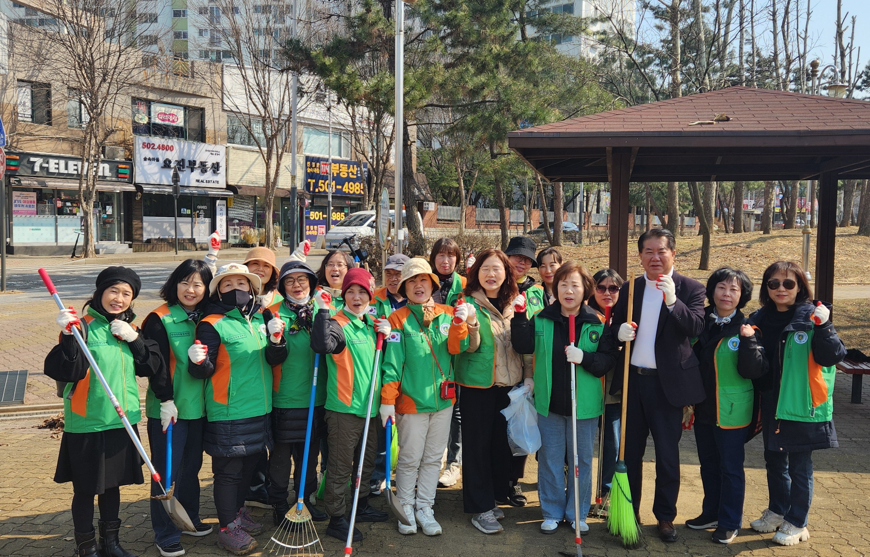 안산시 해양동 자율방재단, 빗물받이 및 배수로 정비
