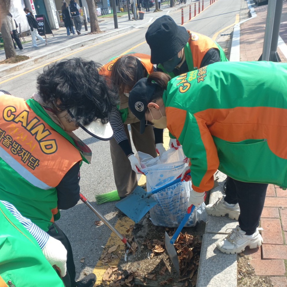 안산시 해양동 자율방재단, 빗물받이 및 배수로 정비
