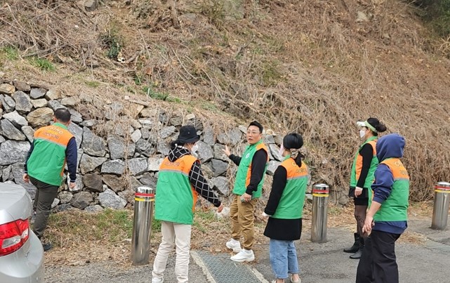안산시 일동 지역자율방재단, 봄철 해빙기 예찰 활동