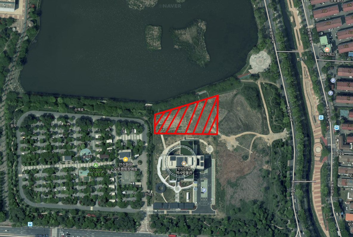 안산시, 화랑유원지 유휴공간에 시민 위한 여가·휴게공간 조성