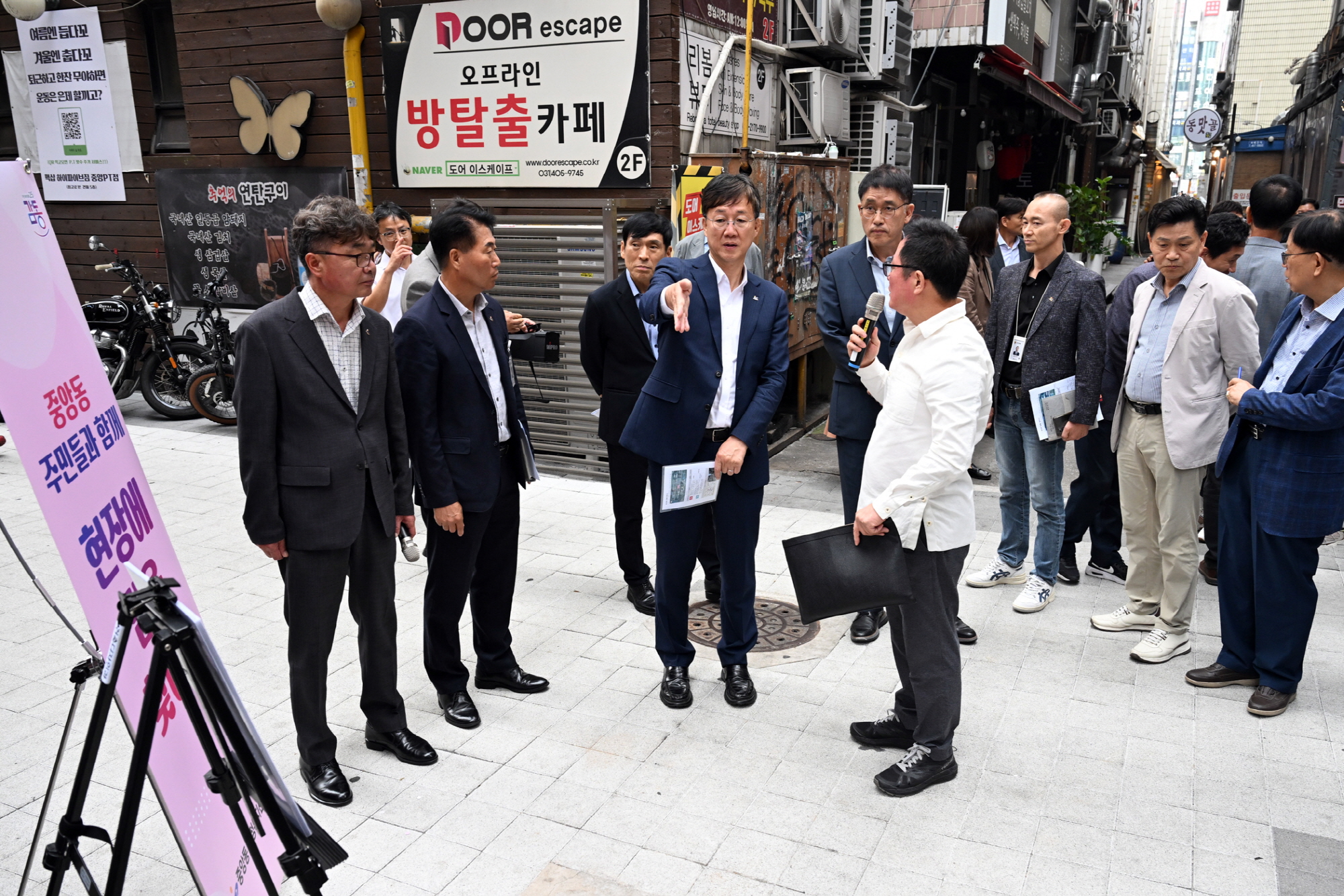 이민근 안산시장,‘현답버스’타고 중앙동 주민과 상권 활성화 모색