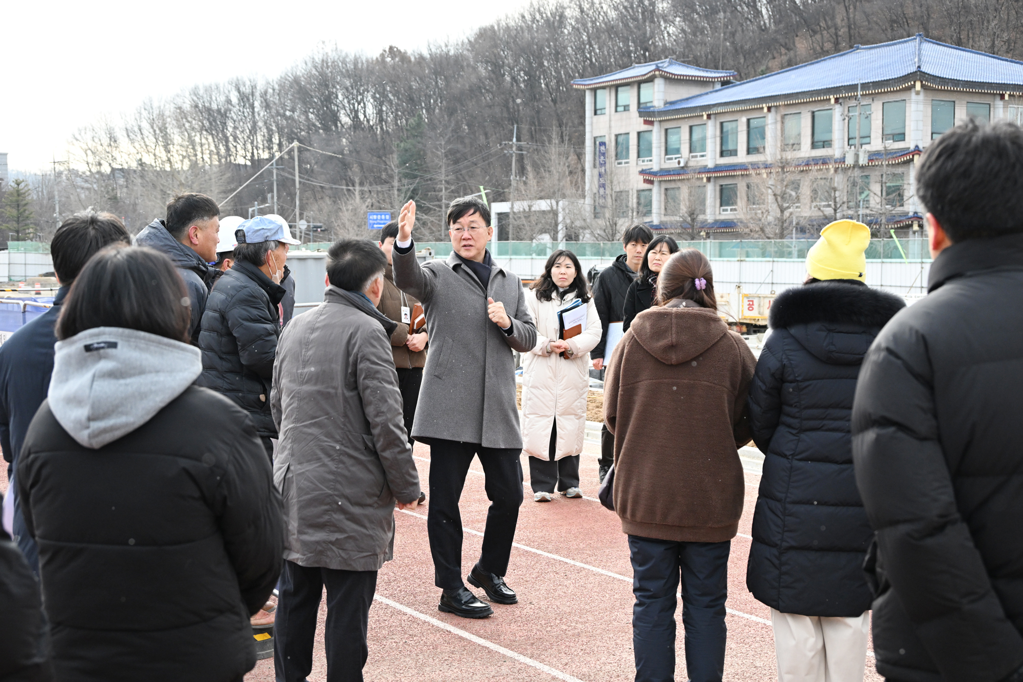 안산시, 월피체육문화센터 공사 현장 점검… 주차 면수 2배 더