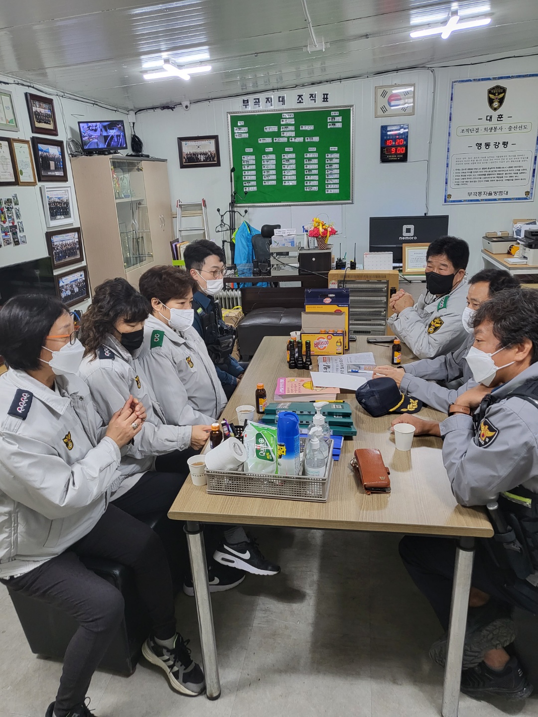 안산시 자율방범대 부곡지대, 부곡파출소와 야간합동순찰 나서