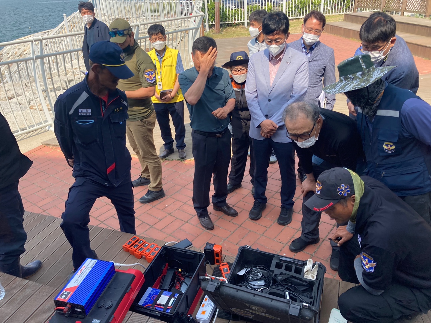 이민근 안산시장 당선인, 시화호조력발전소 수난사고 현장방문