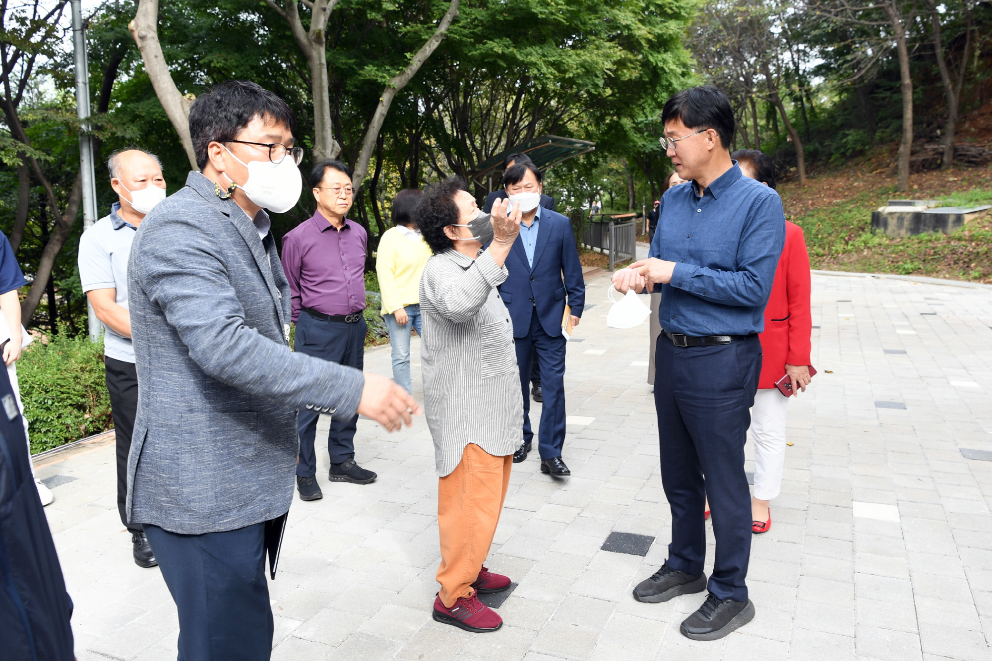 이민근 안산시장, 샛터공원 정비공사 현장 방문