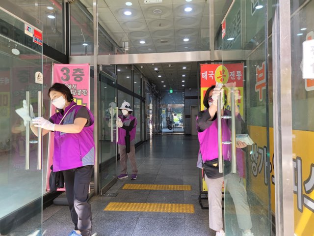 안산시 호수동 통장협의회, 다중밀집지역 방역