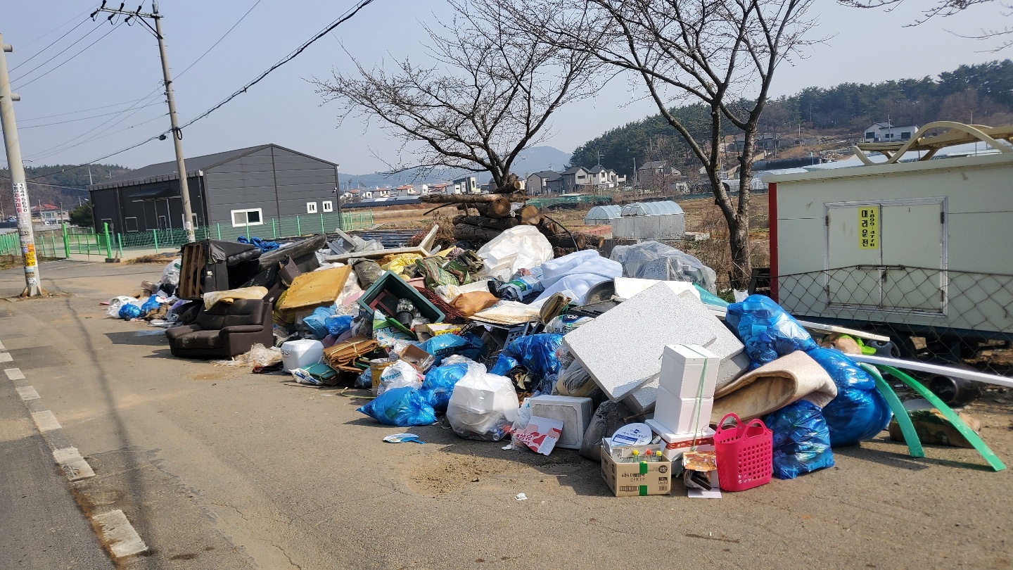 안산시 대부동, 쓰레기 무단투기지역 화단으로 탈바꿈