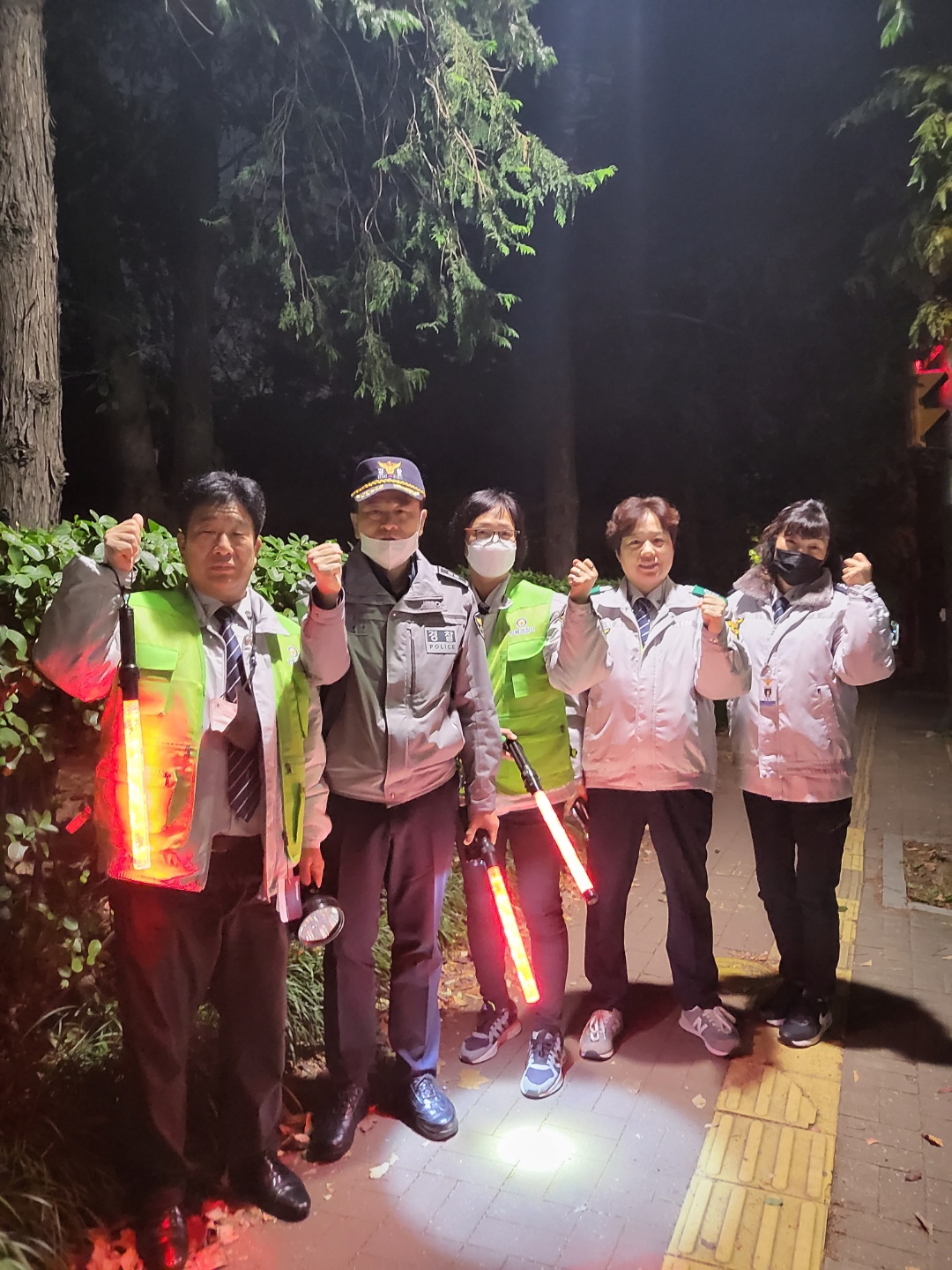 안산시 자율방범대 부곡지대, 부곡파출소와 야간합동순찰 나서