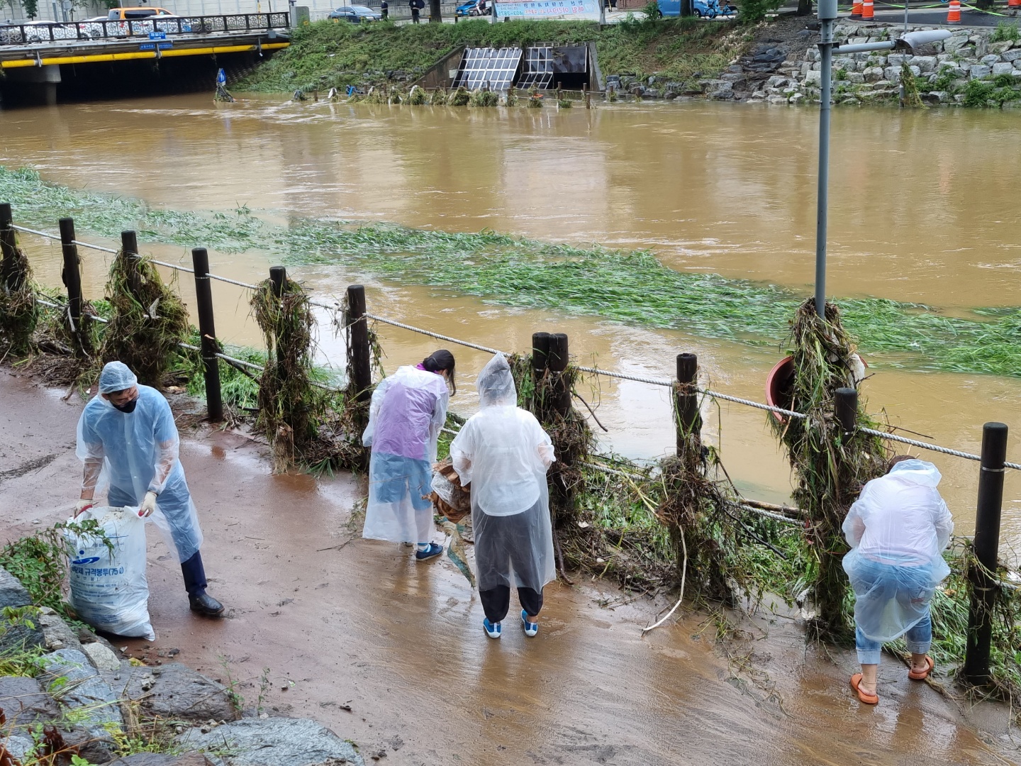 안산시 중앙동 통장협의회, 집중호우로 인한 침수 피해 예방활동