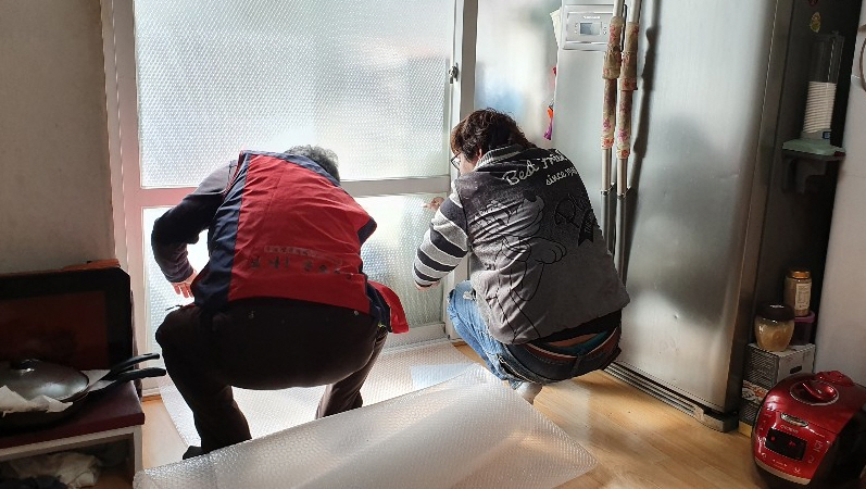 본오2동, 따뜻한 겨울나기 뽁뽁이 지원사업