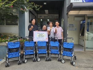 안산시 선부3동 화정요양원, 사랑의 실버카 5대 후원