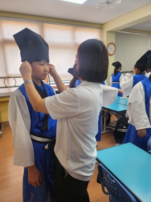 안산시 와동, 초등학생 대상‘찾아가는 전통예절 인성교육’실시