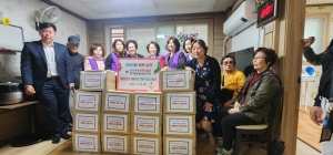 한국여성경제인협회 경기지회 봉사분과, 선부3동 샘물경로당에 선물꾸러미 전달