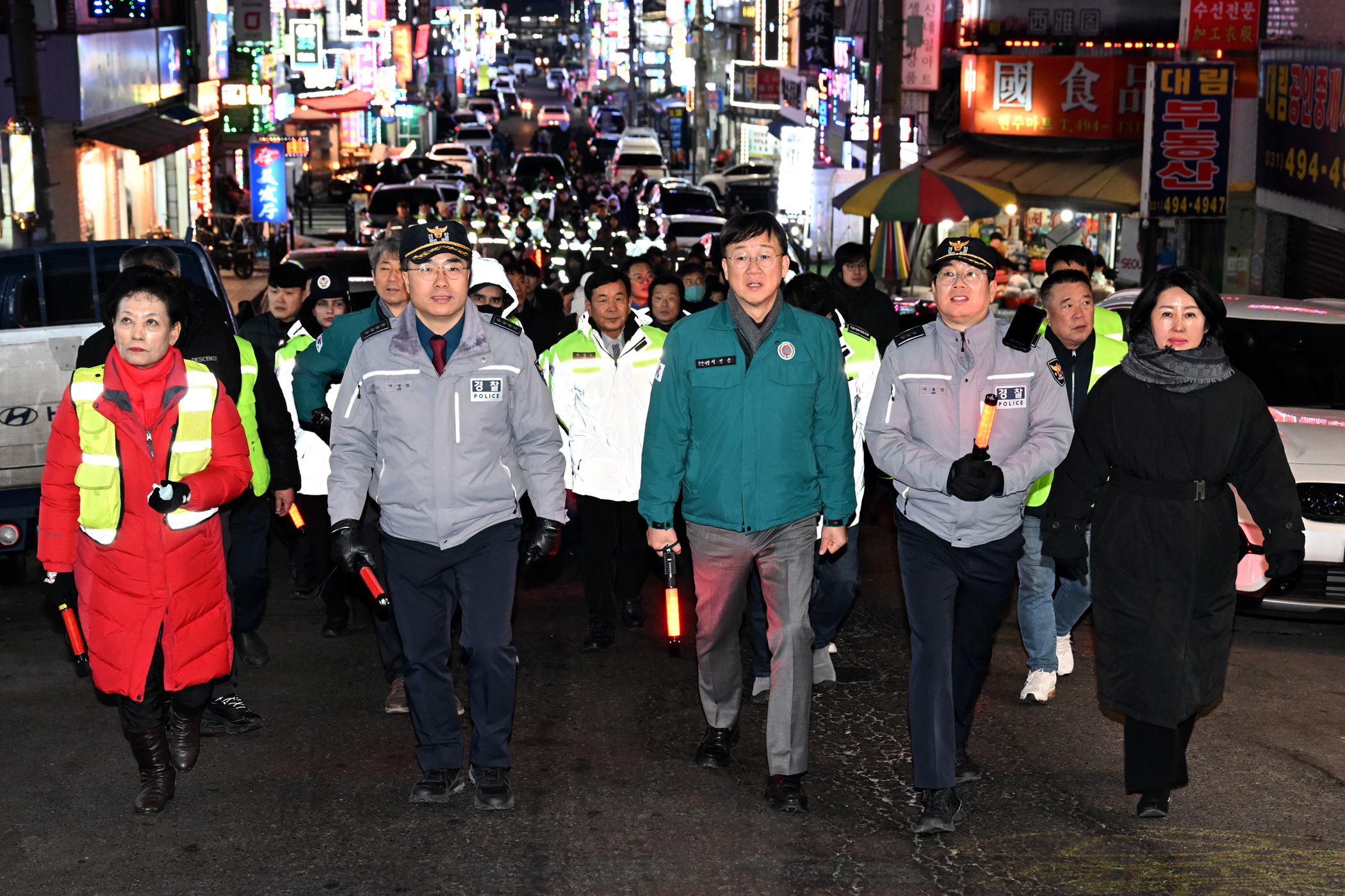 안산시, 설 명절 대비 민·관·경 합동 순찰… 시민 안전 빈틈없게