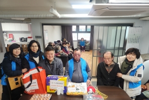 누리봄봉사회, 설맞이 사랑의 물품으로 월피동 관내 경로당에 온기 전해