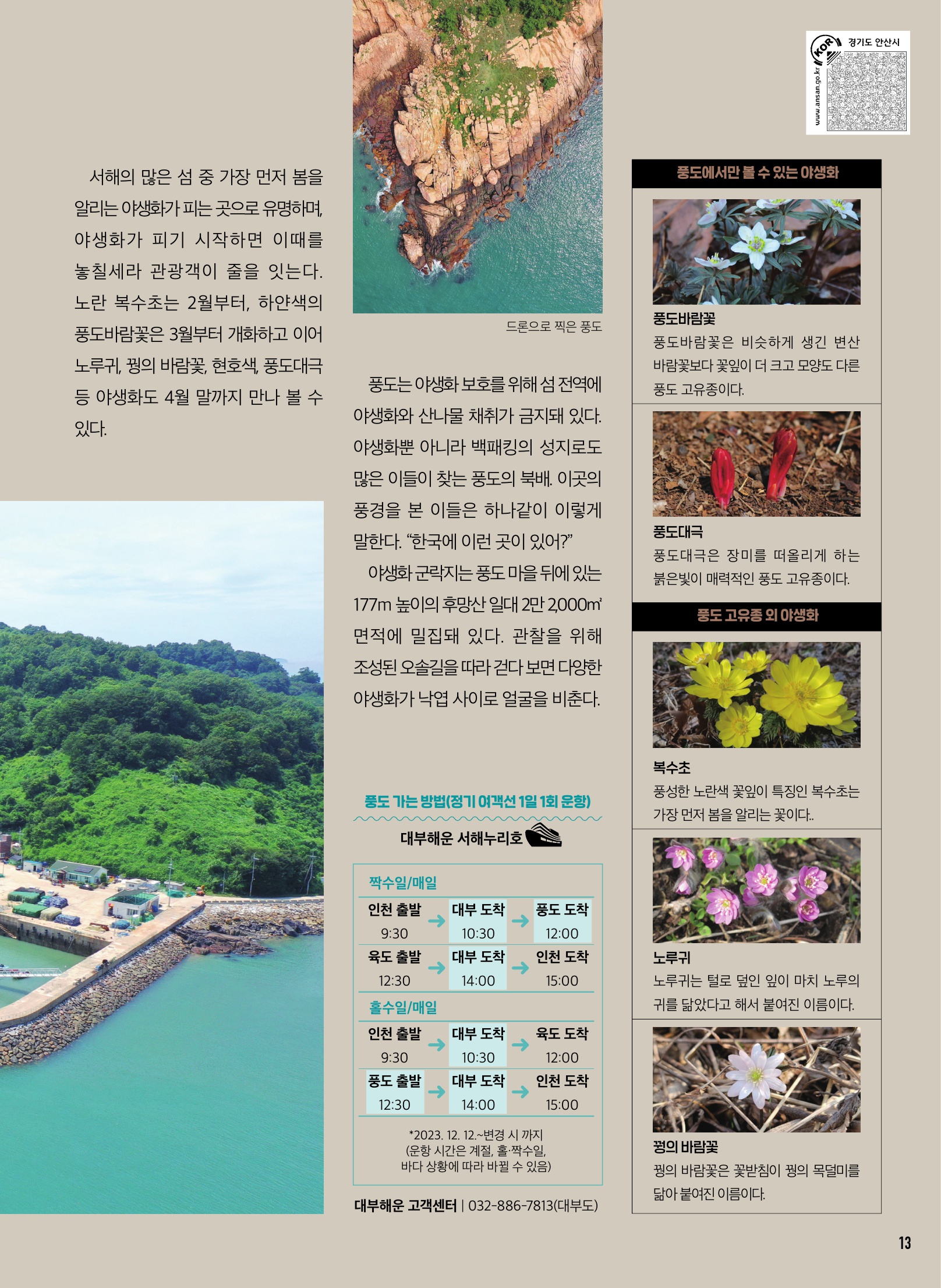 야생화가 필 무렵 꼭 가봐야 하는 섬 ' 풍도'