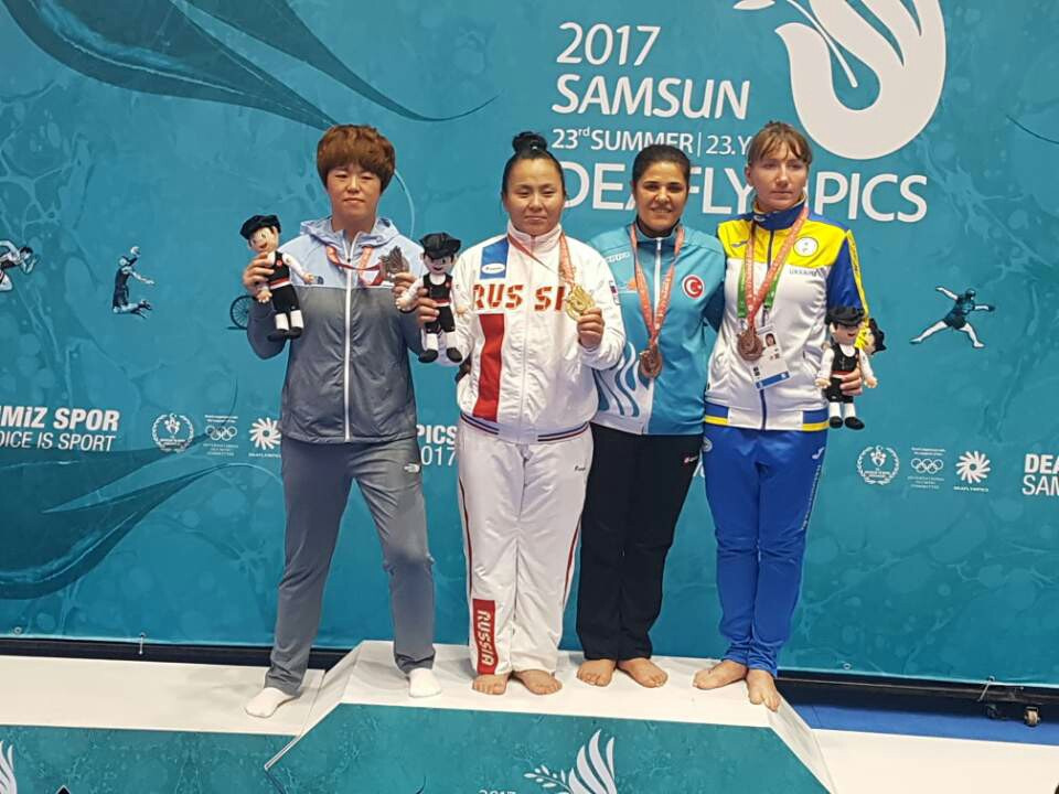 안산시 유도팀 홍은미 선수,   2017 삼순 농아인올림픽대회(데플림픽) 은메달 획득