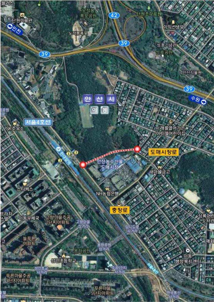 안산시, 농수산물도매시장 인근 우회도로 착공