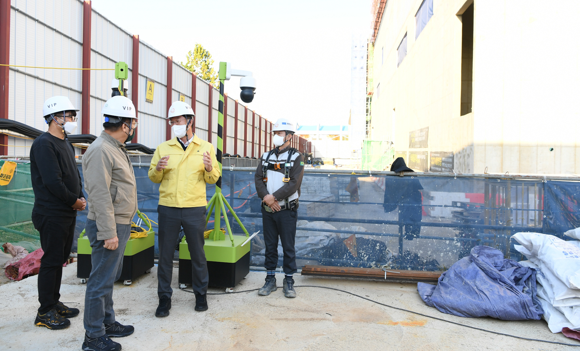 이민근 안산시장, 안산카카오데이터센터 신축 공사장 긴급 안전점검